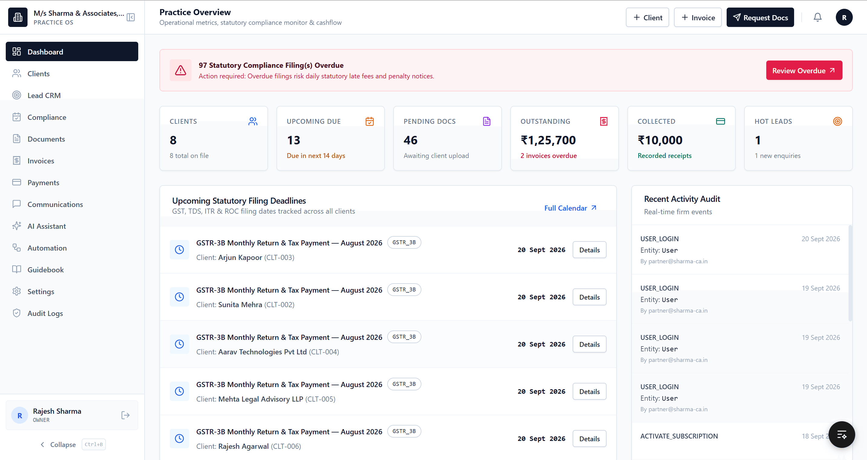 CA Automation Dashboard